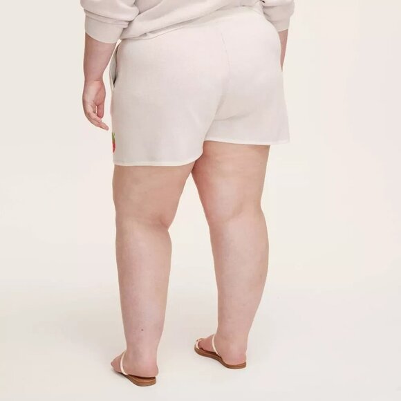 Size 3X or 4X - Women Embroidered Strawberry Sweater Shorts kate spade new york - Picture 5 of 7